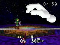 une photo d'Ã©cran de Super Smash Bros sur Nintendo 64